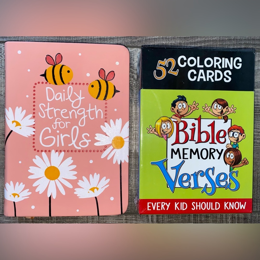 NWT Christian Coloring Cards Bible Memory Verses 365 Daily Devotional Pink Book